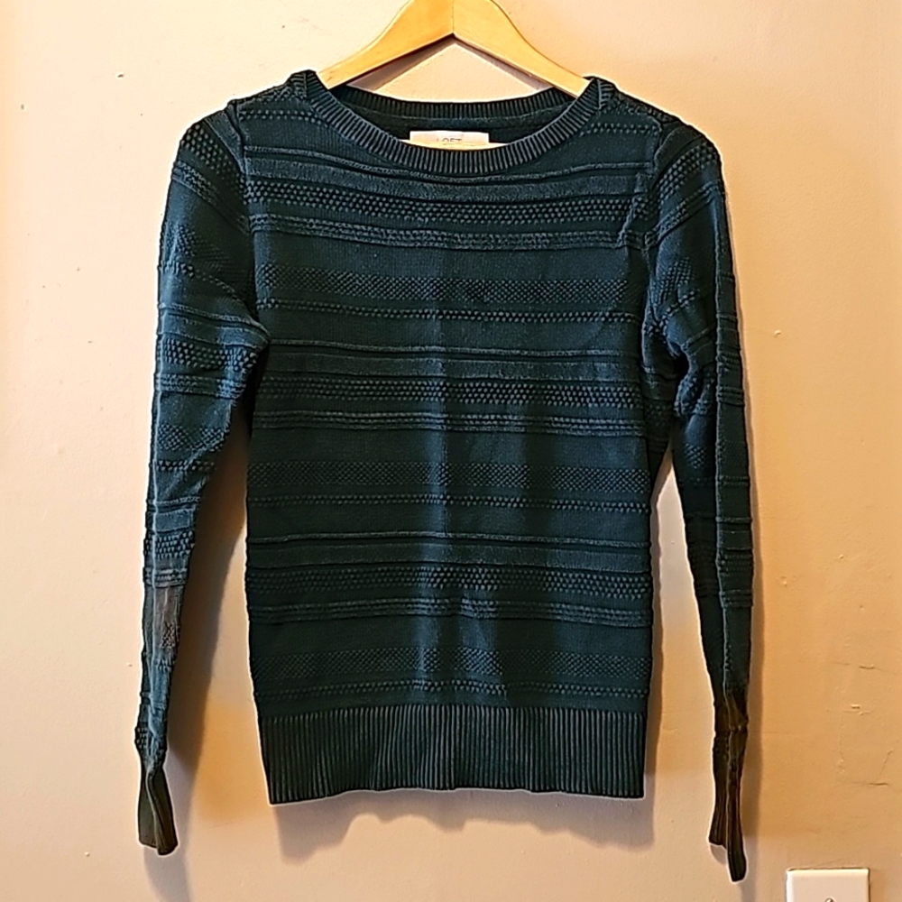 Green knit sweater